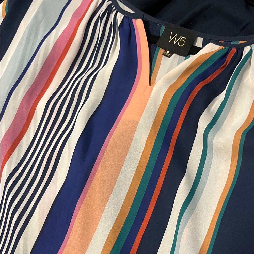 W5 Colorful Striped Blouse - Picture 5 of 6